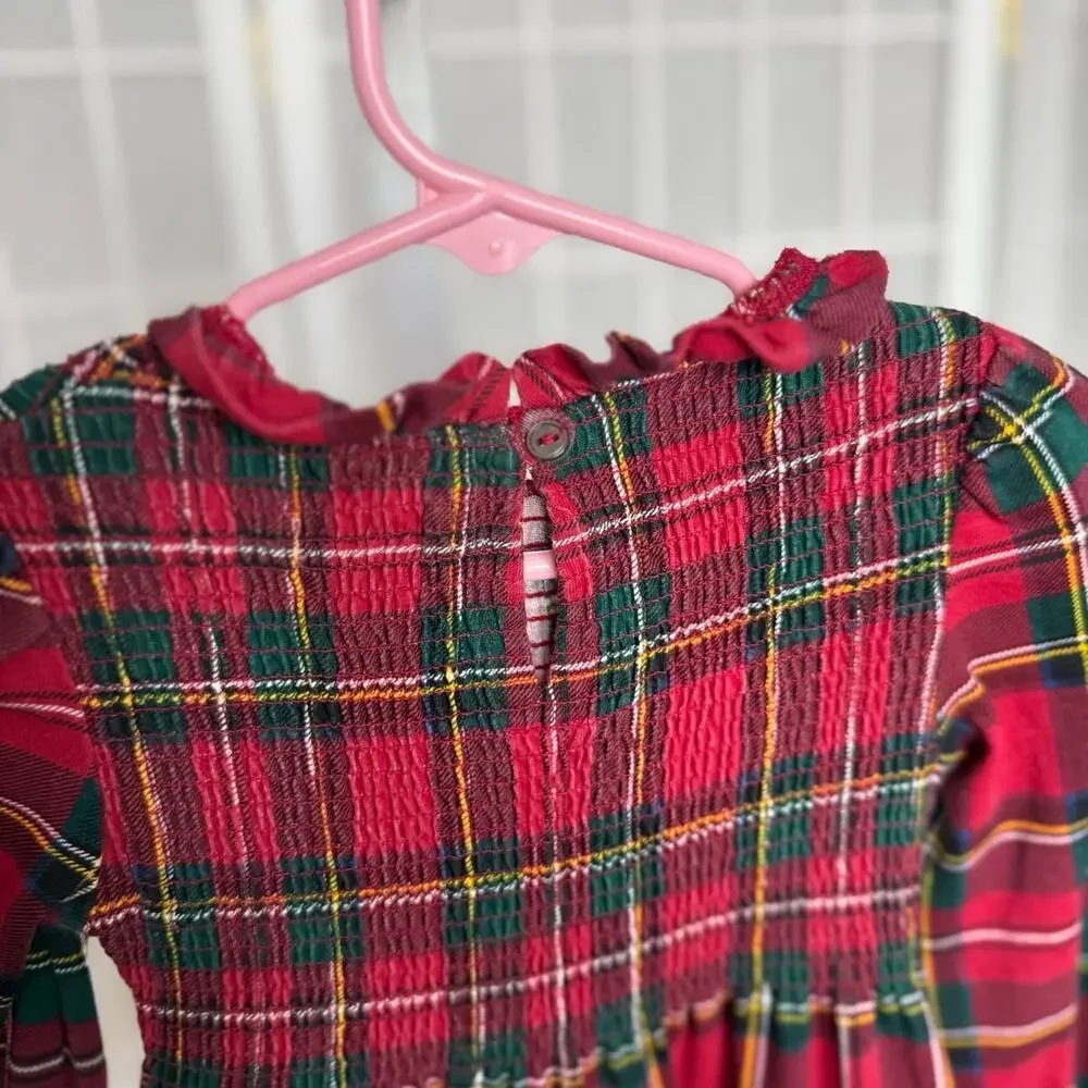 Ralph Lauren Smocked Tartan Plaid Dress | 18M